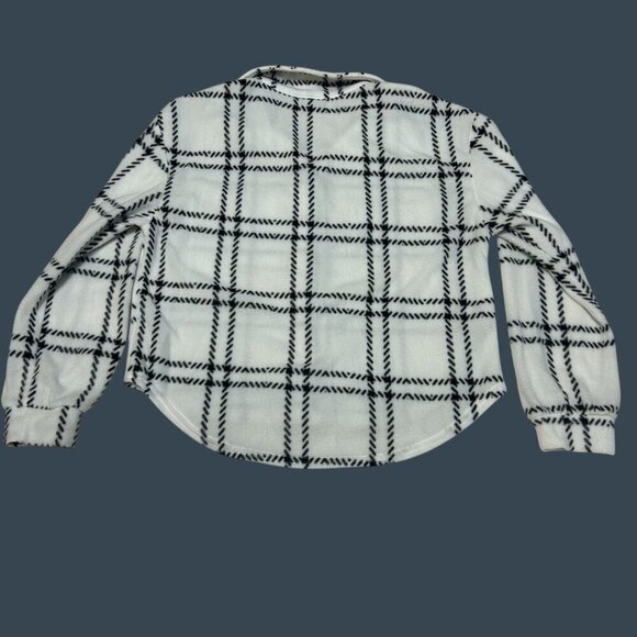 Jolie & Joy Womens Medium Plaid Fleece Button-Up Cottagecore‎ Cabincore Ranch - Picture 8 of 8